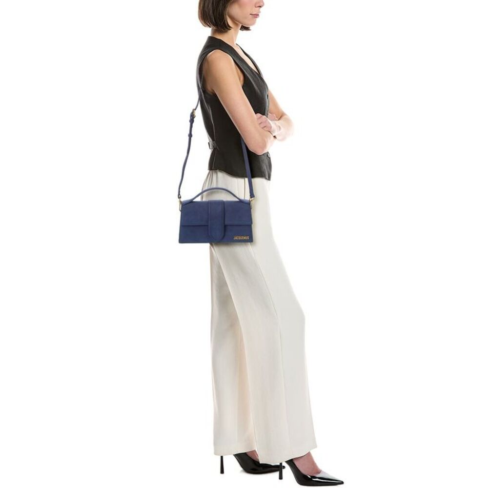 Jacquemus Le Grand Bambino Leather Shoulder Bag, Blue - Picture 4 of 5